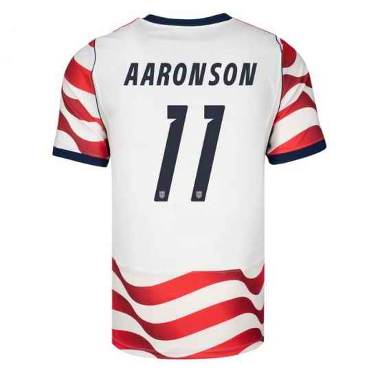 USA 2026 FIFA World Cup Soccer White Jersey Set ( Have Shorts ) Brenden Aaronson #11